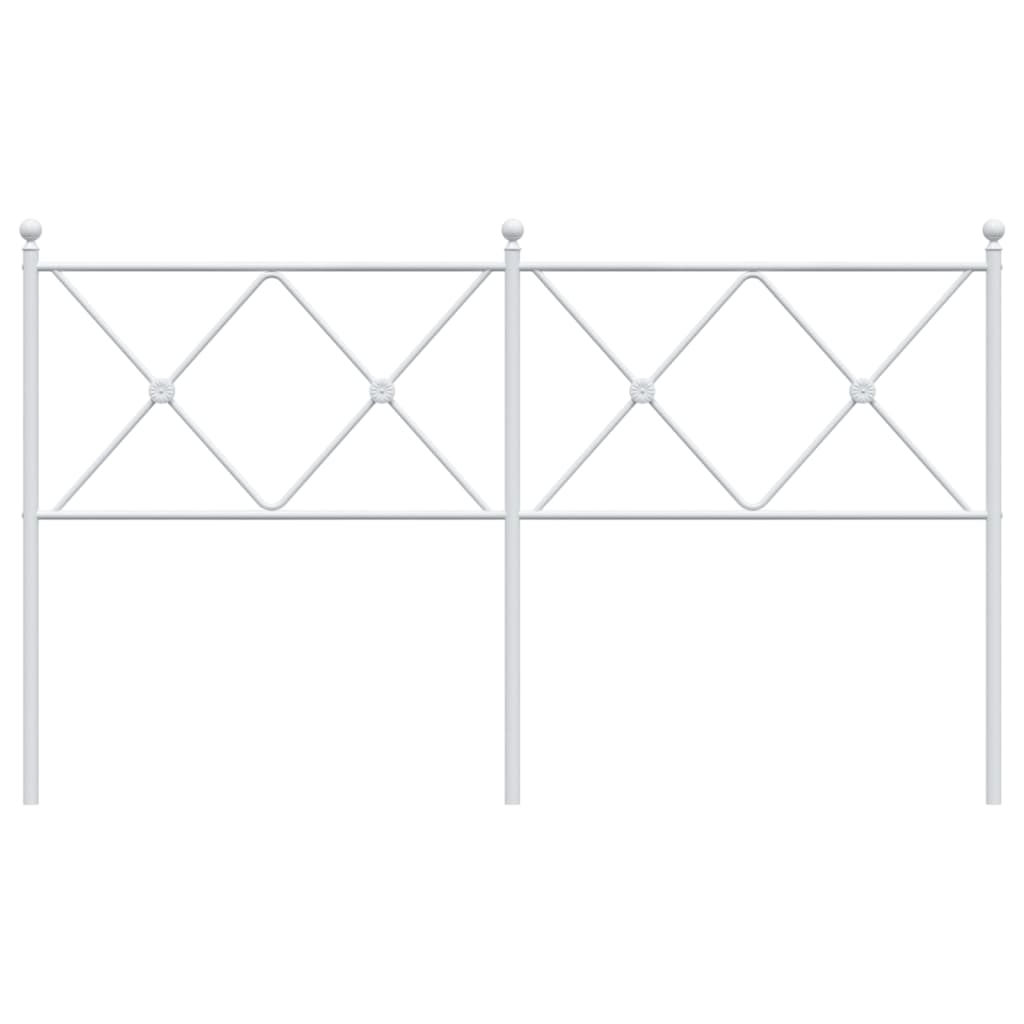 Hoofdbord 150 cm metaal wit