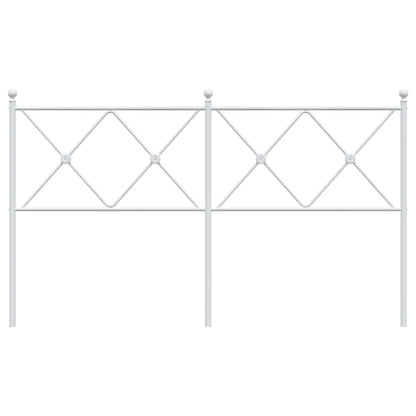 Hoofdbord 150 cm metaal wit