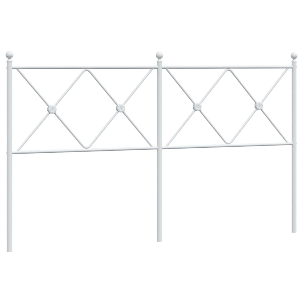 Hoofdbord 160 cm metaal wit