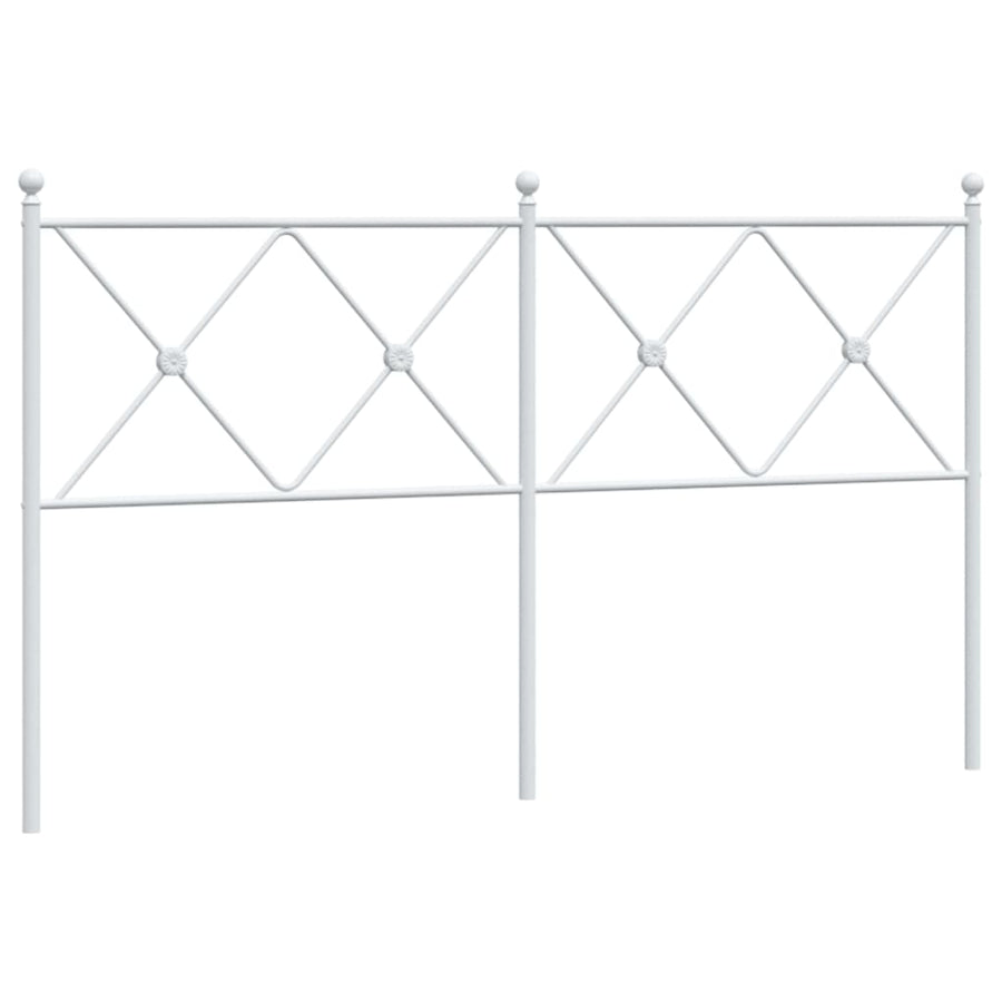 Hoofdbord 160 cm metaal wit
