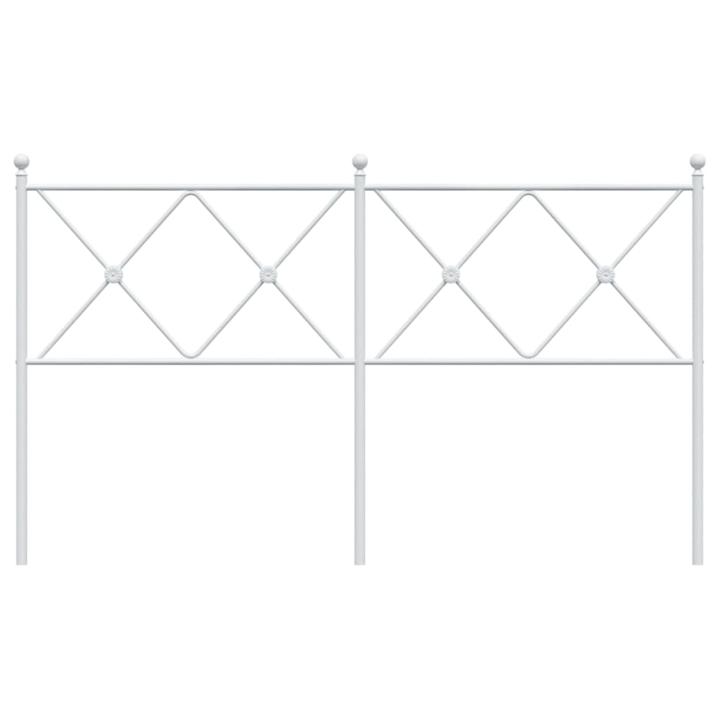 Hoofdbord 160 cm metaal wit