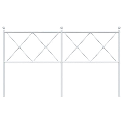Hoofdbord 160 cm metaal wit