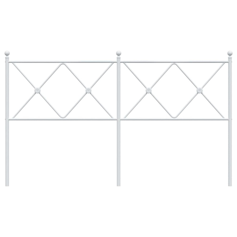 Hoofdbord 160 cm metaal wit