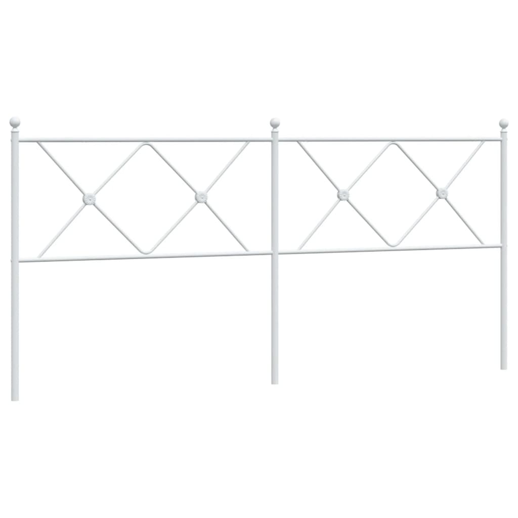 Hoofdbord 180 cm metaal wit