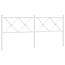 Hoofdbord 180 cm metaal wit