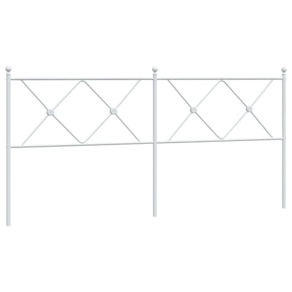 Hoofdbord 180 cm metaal wit