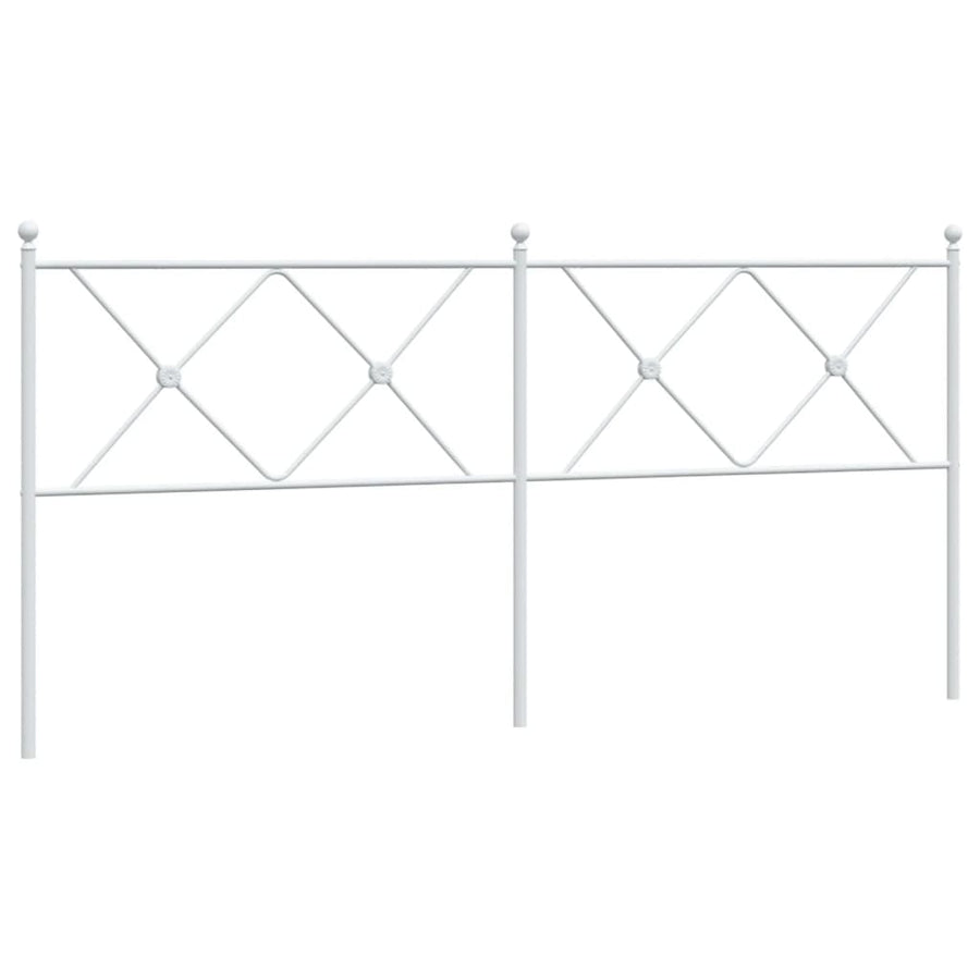 Hoofdbord 180 cm metaal wit