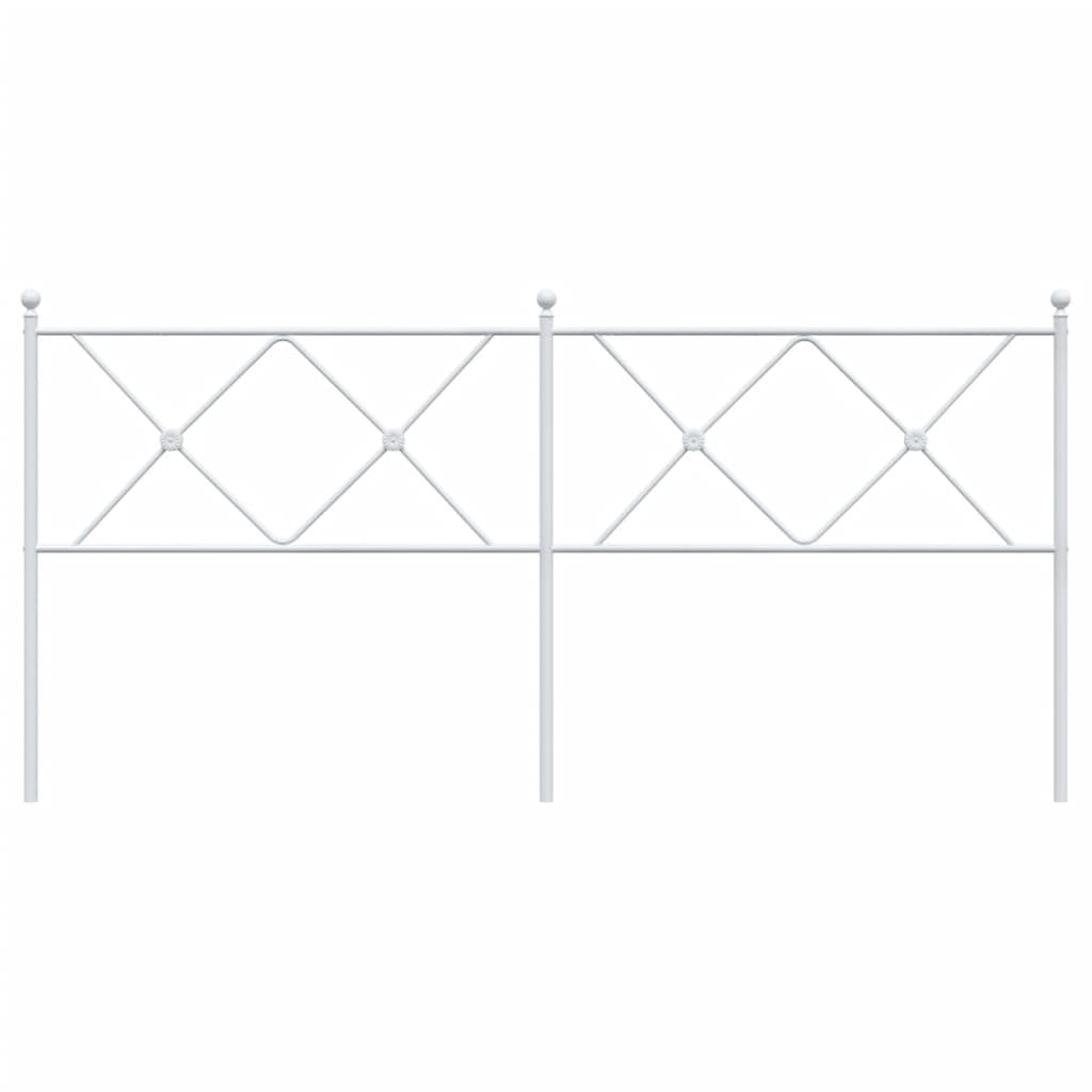Hoofdbord 180 cm metaal wit