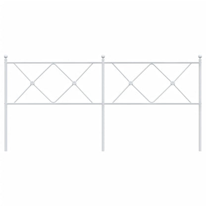Hoofdbord 180 cm metaal wit