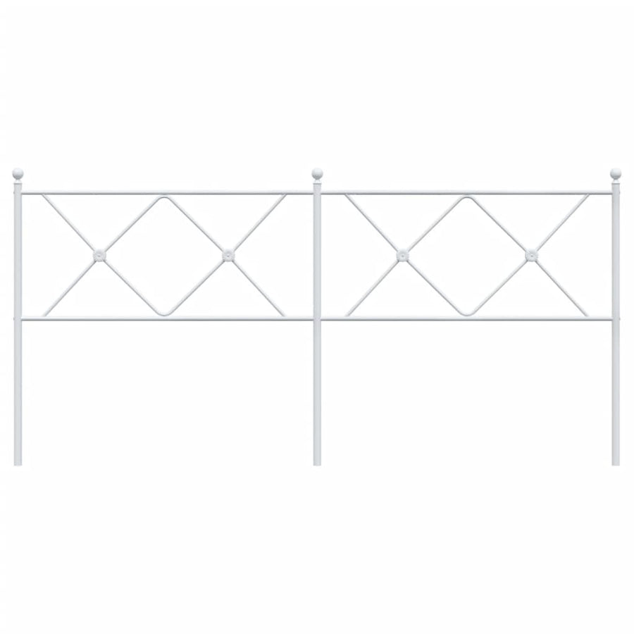 Hoofdbord 180 cm metaal wit