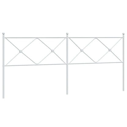 Hoofdbord 193 cm metaal wit