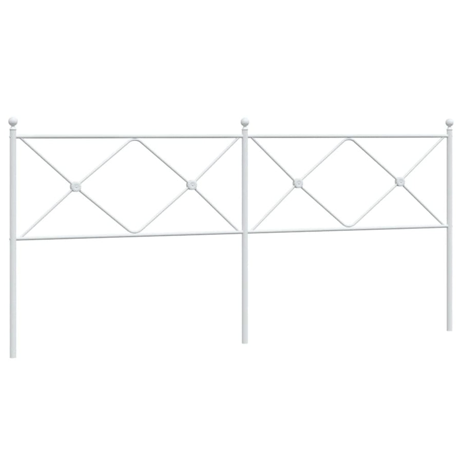 Hoofdbord 193 cm metaal wit