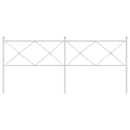 Hoofdbord 193 cm metaal wit
