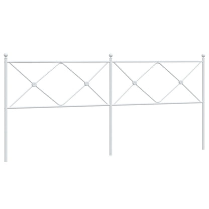 Hoofdbord 200 cm metaal wit