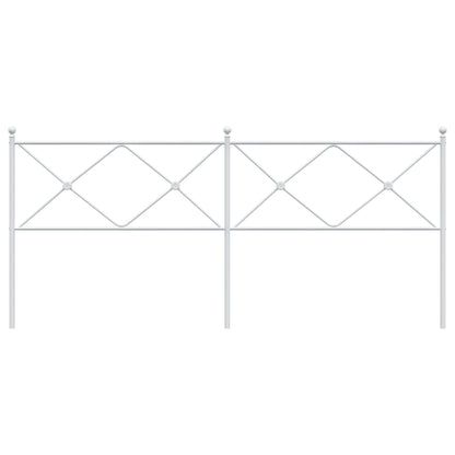 Hoofdbord 200 cm metaal wit