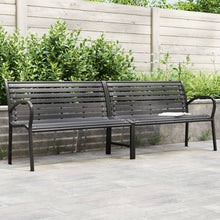Tuinbank Dubbel 231 Cm Staal En Hkc Zwart