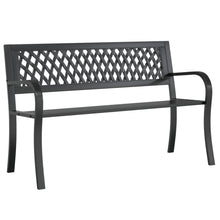 Tuinbank 120 cm staal zwart