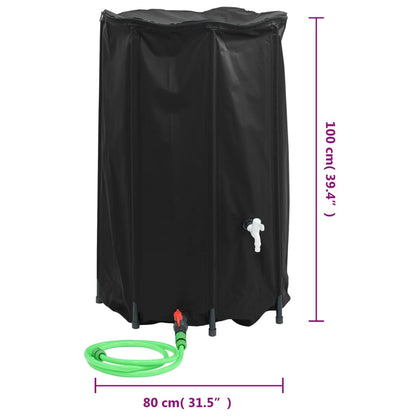 Watertank Met Kraan Opvouwbaar 500 L Pvc