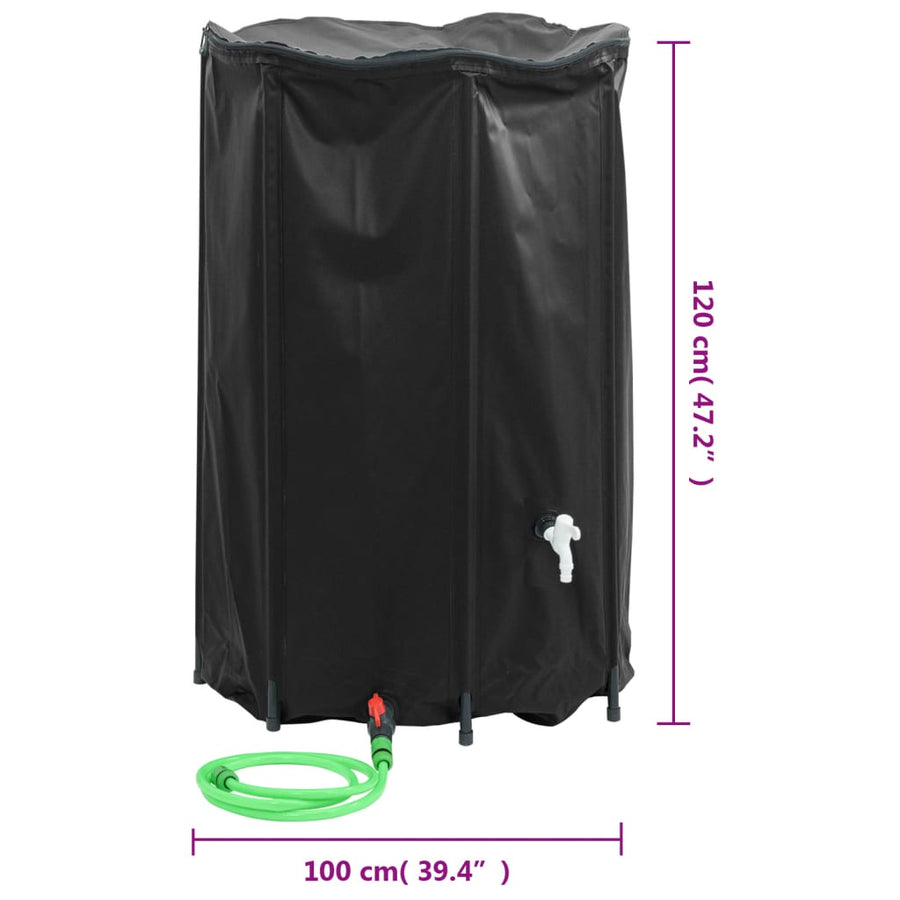 Watertank Met Kraan Opvouwbaar 1000 L Pvc