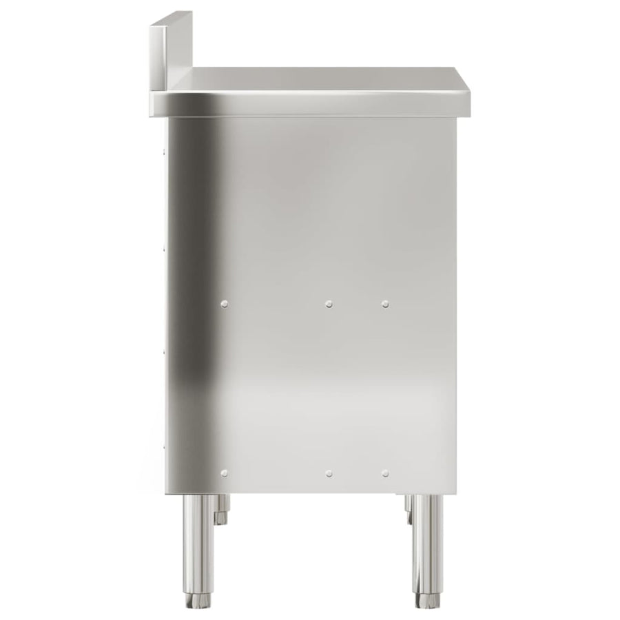 Keukenwerktafel Met Schuifdeuren Roestvrijstaal