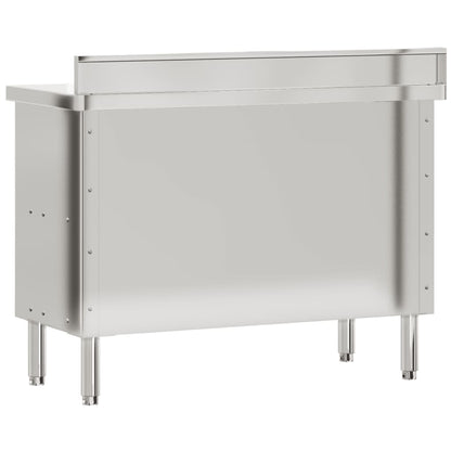 Keukenwerktafel Met Schuifdeuren Roestvrijstaal