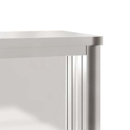 Keukenwandkast Met Schuifdeuren Roestvrijstaal