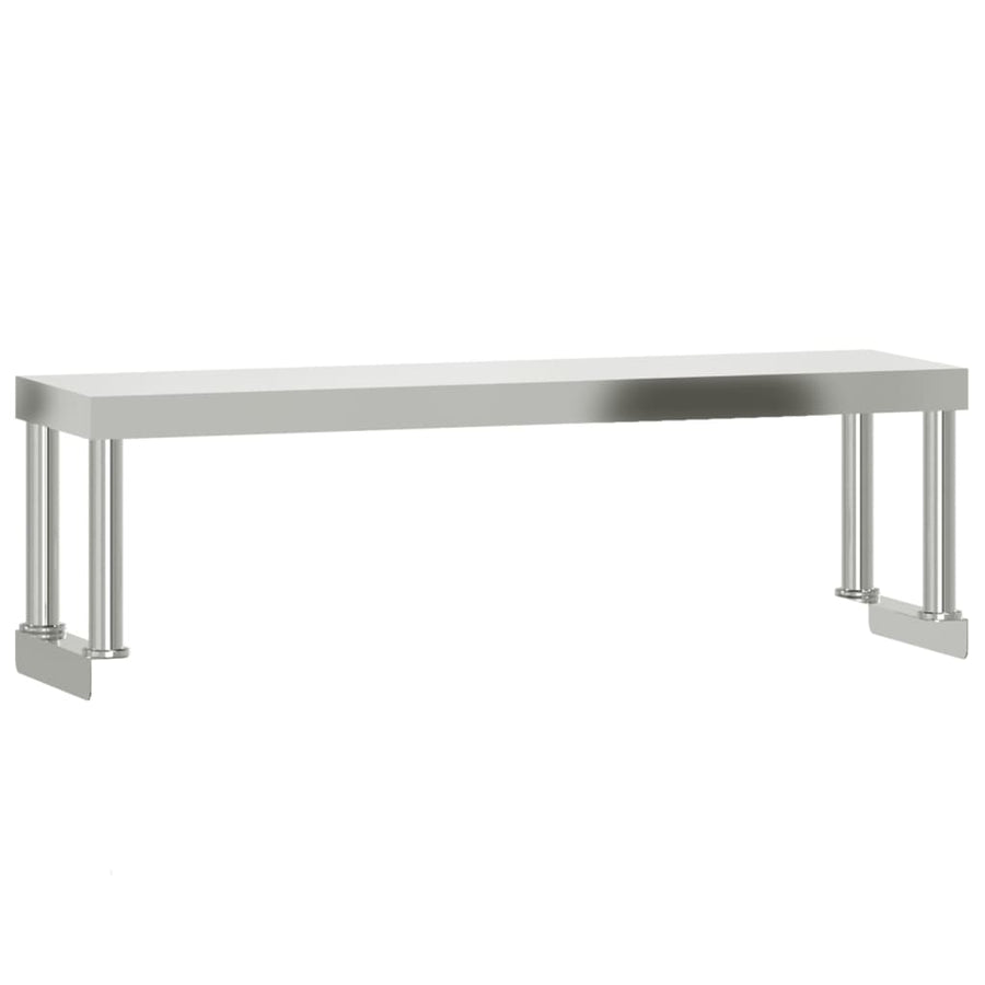 Verhoging Voor Werktafel Roestvrij Staal 110 x 30 x 35 cm