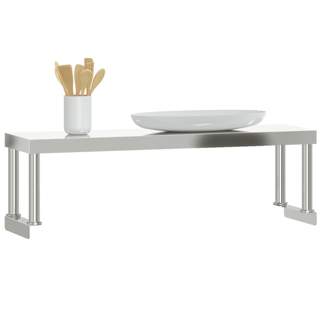 Verhoging Voor Werktafel Roestvrij Staal 110 x 30 x 35 cm