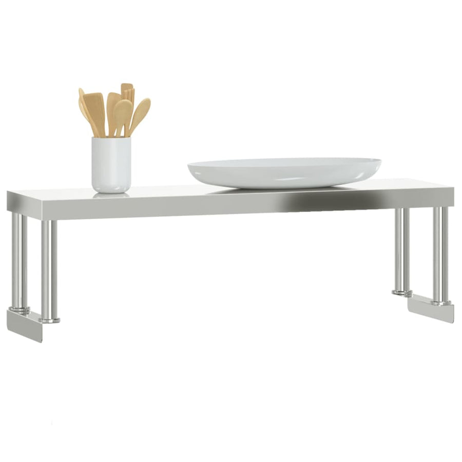Verhoging Voor Werktafel Roestvrij Staal 110 x 30 x 35 cm