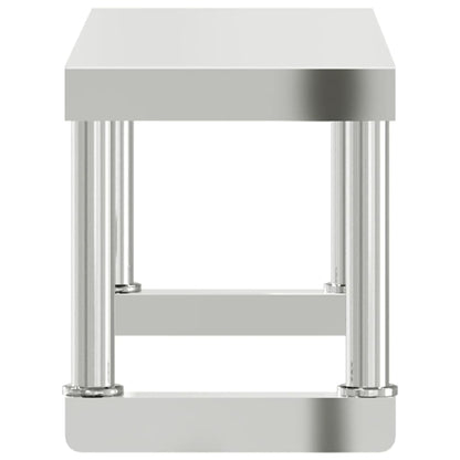 Verhoging Voor Werktafel Roestvrij Staal 110 x 30 x 35 cm