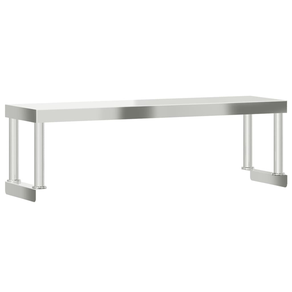 Verhoging Voor Werktafel Roestvrij Staal 110 x 30 x 35 cm