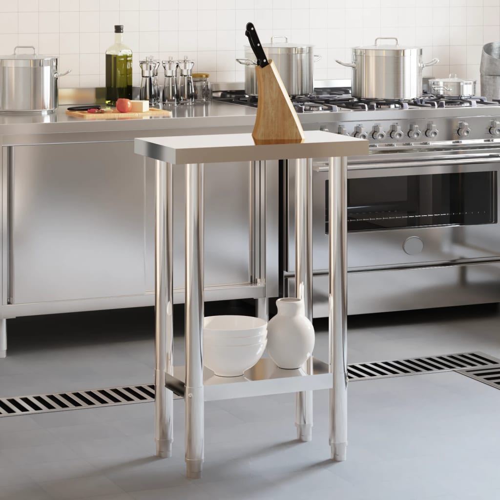 Keukenwerktafel Roestvrij Staal 55 x 30 x 85 cm