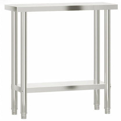 Keukenwerktafel 82,5X30X85 Cm Roestvrij Staal 82.5 x 30 x 85 cm