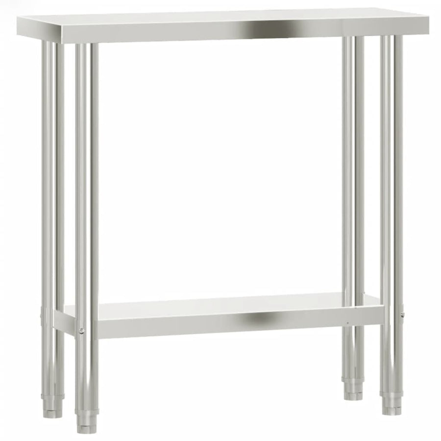 Keukenwerktafel 82,5X30X85 Cm Roestvrij Staal 82.5 x 30 x 85 cm
