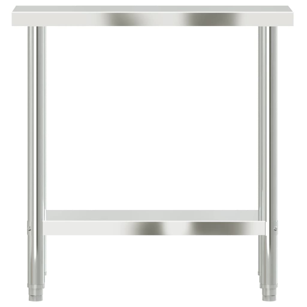 Keukenwerktafel 82,5X30X85 Cm Roestvrij Staal 82.5 x 30 x 85 cm