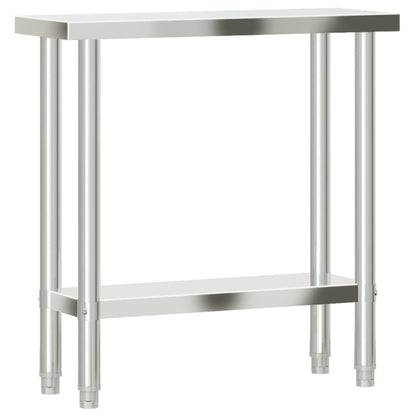 Keukenwerktafel 82,5X30X85 Cm Roestvrij Staal 82.5 x 30 x 85 cm