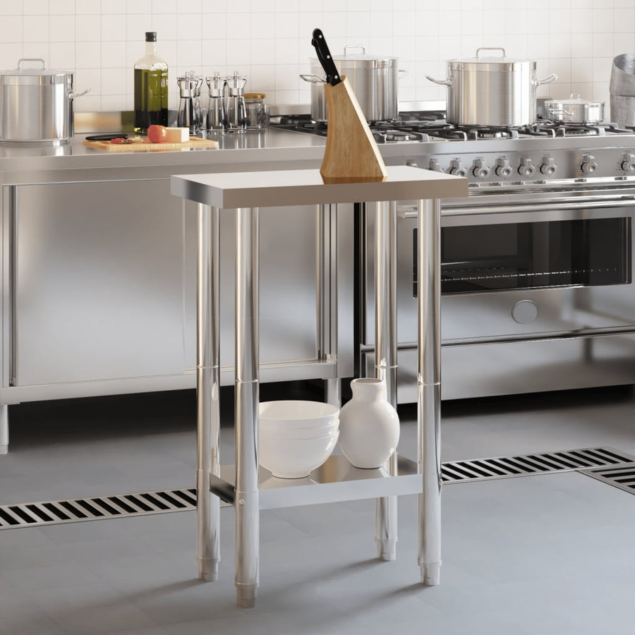 Keukenwerktafel 55X55X85 Cm Roestvrij Staal