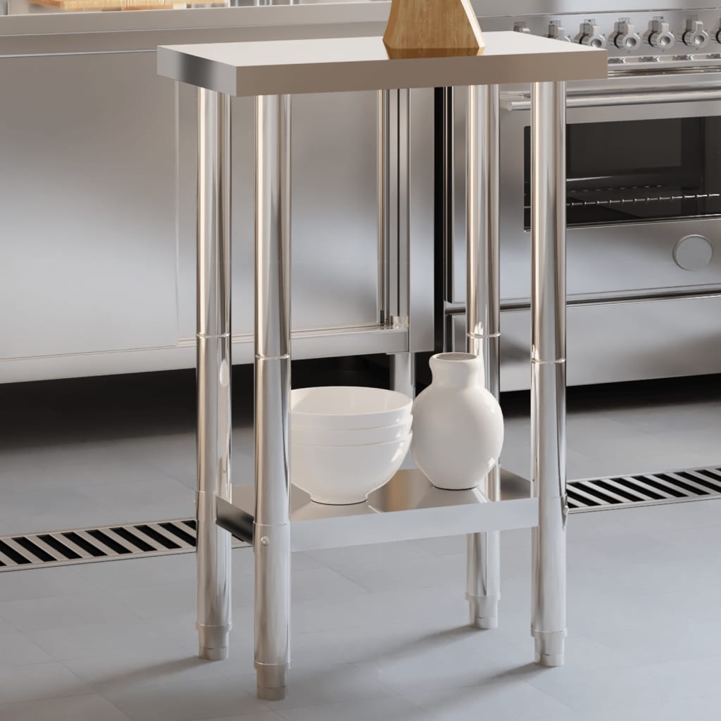 Keukenwerktafel 55X55X85 Cm Roestvrij Staal