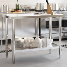 Keukenwerktafel 110X55X85 Cm Roestvrij Staal