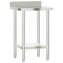Keukenwerktafel Met Spatscherm 55X55X93 Cm Roestvrij Staal