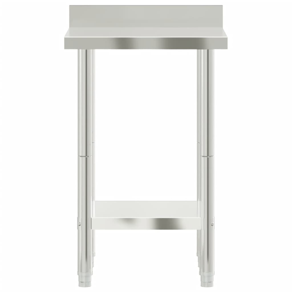 Keukenwerktafel Met Spatscherm 55X55X93 Cm Roestvrij Staal