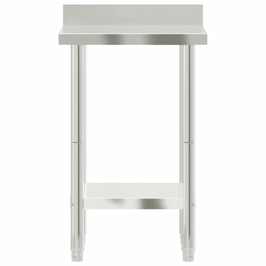Keukenwerktafel Met Spatscherm 55X55X93 Cm Roestvrij Staal