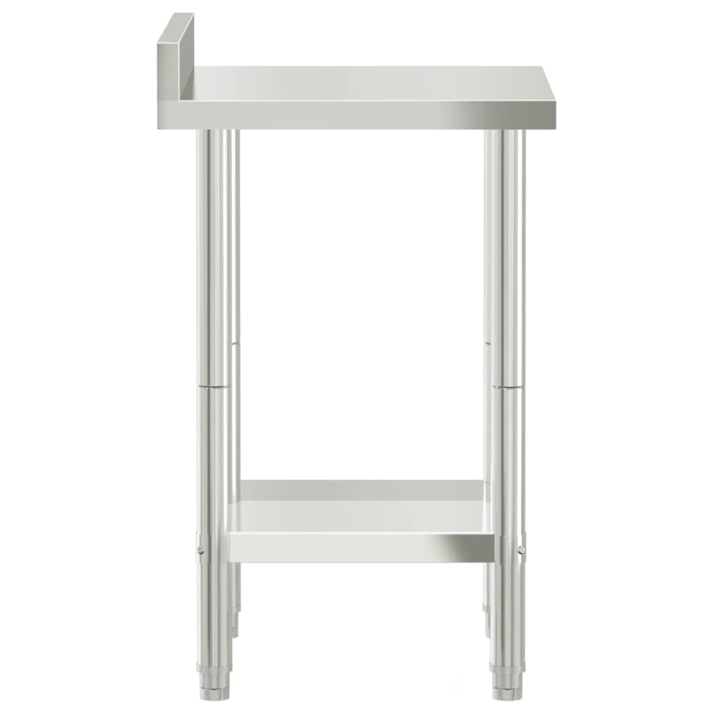 Keukenwerktafel Met Spatscherm 55X55X93 Cm Roestvrij Staal