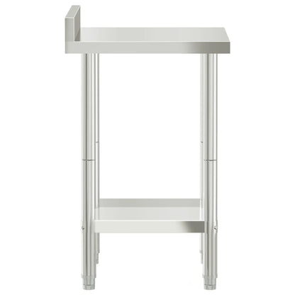Keukenwerktafel Met Spatscherm 55X55X93 Cm Roestvrij Staal
