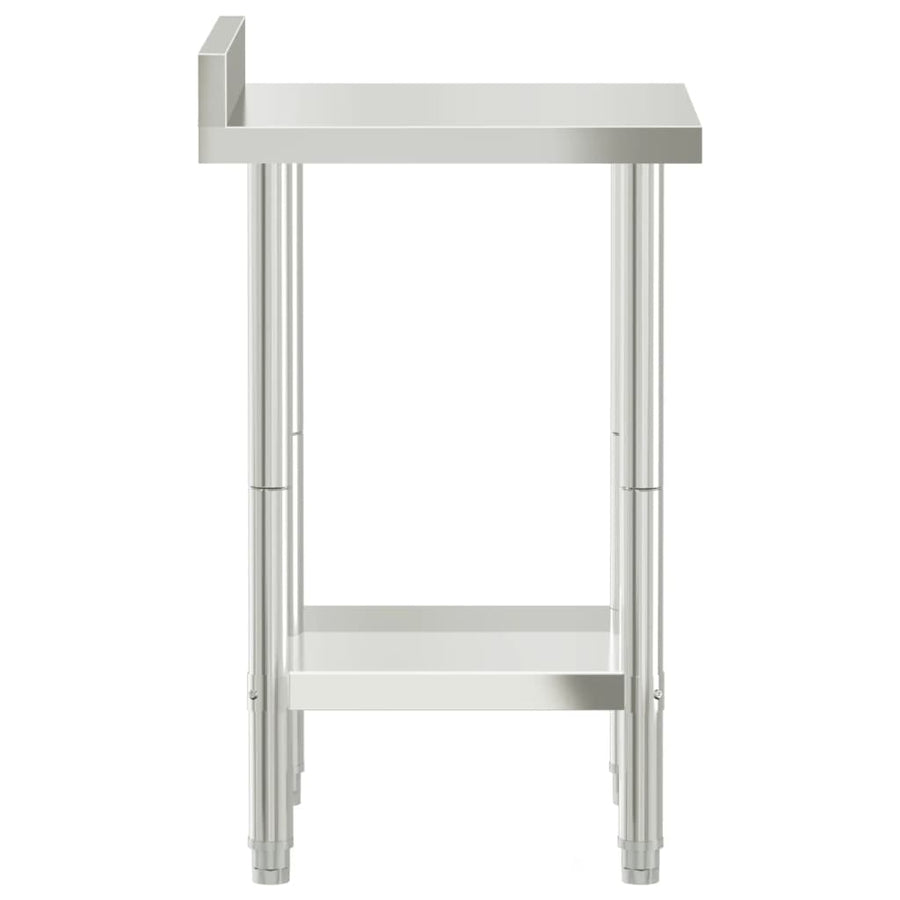Keukenwerktafel Met Spatscherm 55X55X93 Cm Roestvrij Staal