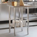 Keukenwerktafel met spatscherm 55x55x93 cm roestvrij staal