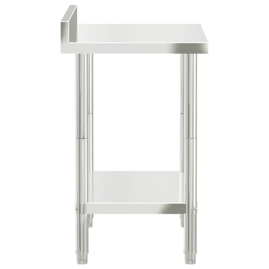 Keukenwerktafel Met Spatscherm 82,5X55X93 Cm Roestvrij Staal