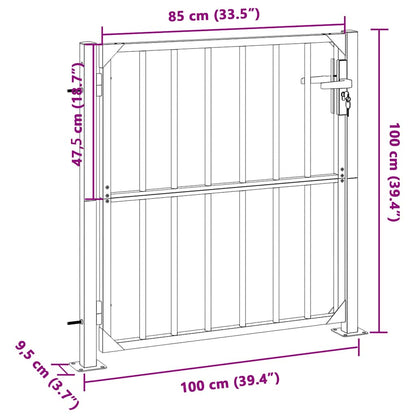 Poort 100X100 Cm Roestvrij Staal