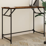 Bureau 100x45x76 cm gerookt eiken hout staal