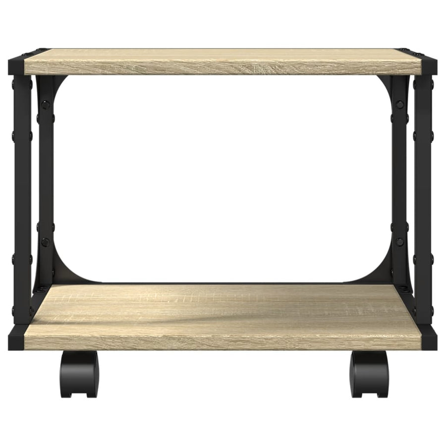 Printerkastje 2-Laags 41X28X33,5 Cm Hout Sonoma eiken